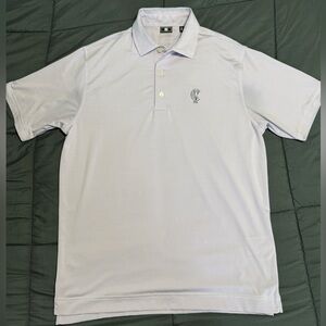 FootJoy Light Striped Purple Polo Shirt